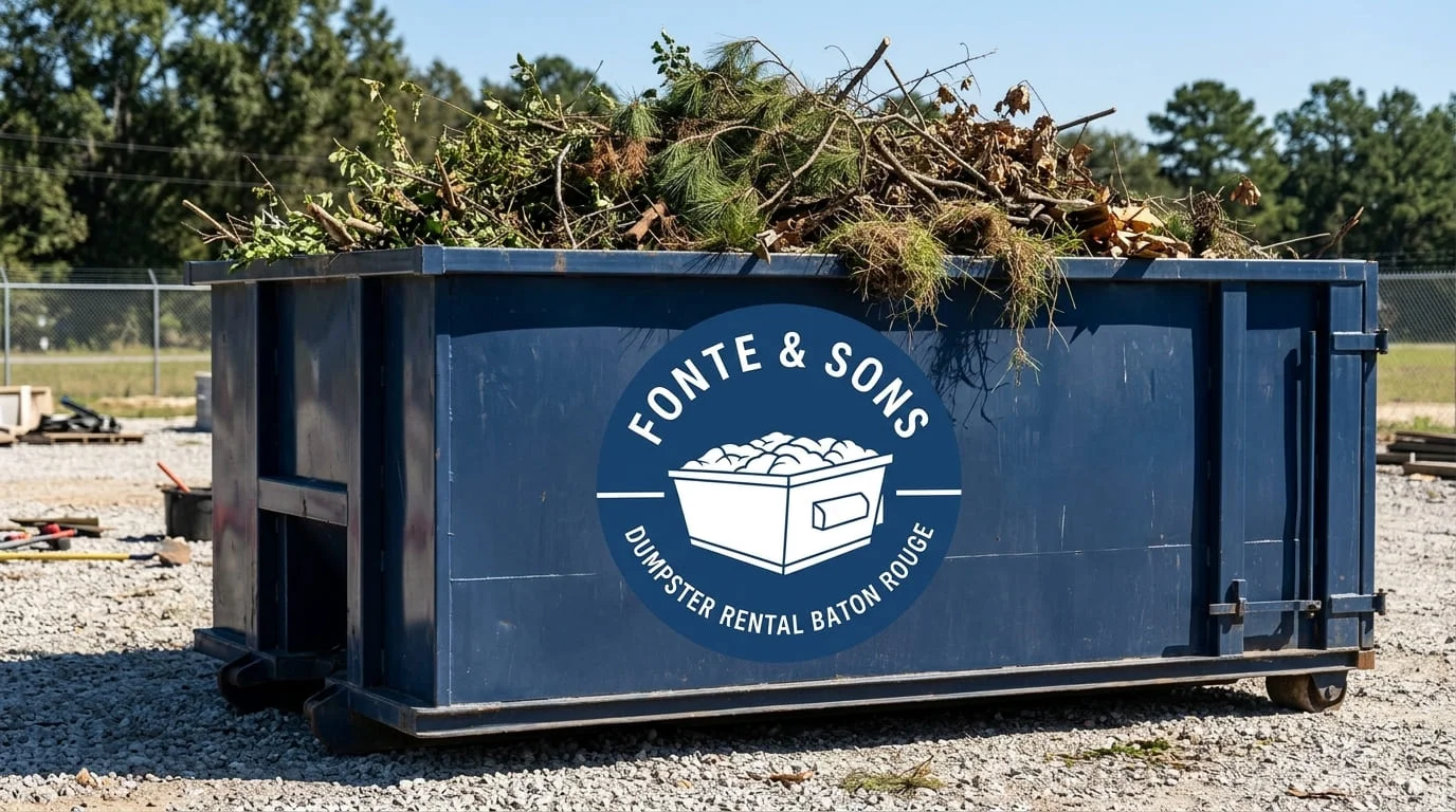 Yard Waste Dumpster Rental Baton Rouge LA-img